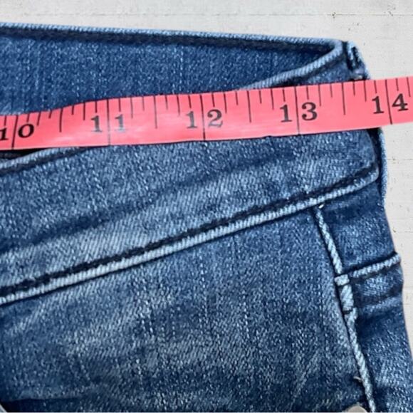 Hudson High Waist Jodi Flare Button Fly Raw Edge Hem Size 26 Retro Boho - Picture 11 of 13